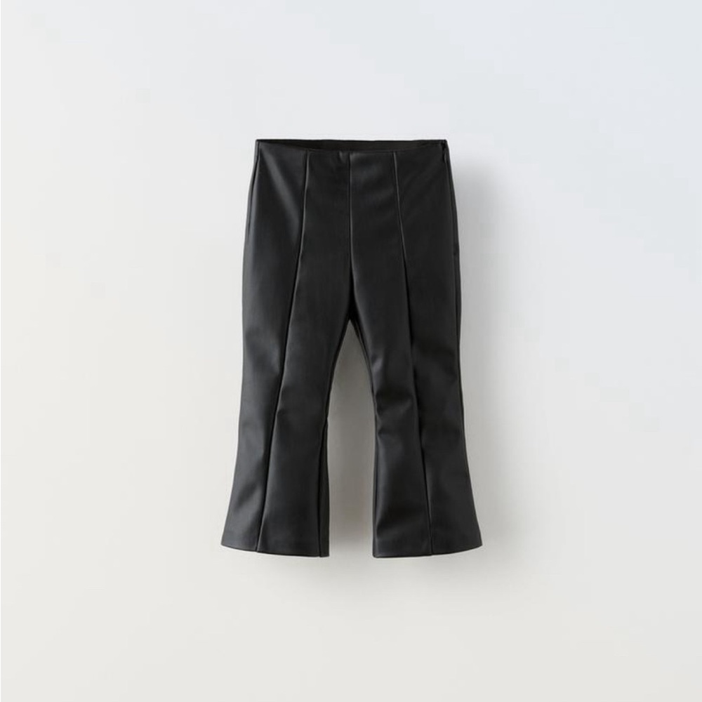 Zara kids Faux leather pants 3-4